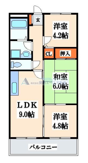 【間取り】 | カーサフィオーレ壱番館
