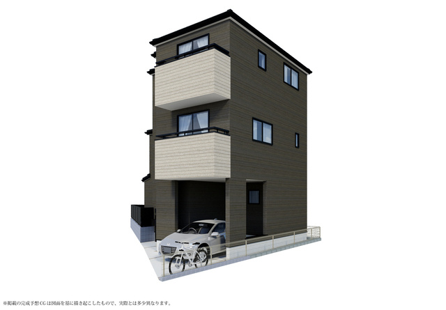 リーブルガーデン堺市中区深井中町6期の外観パース