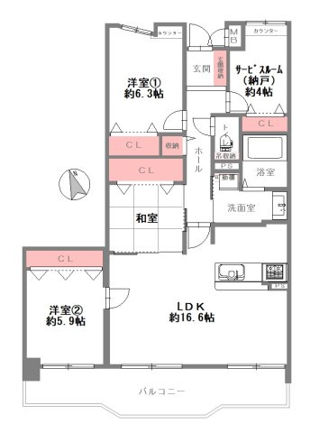 パインフィールド緑地公園 の間取り