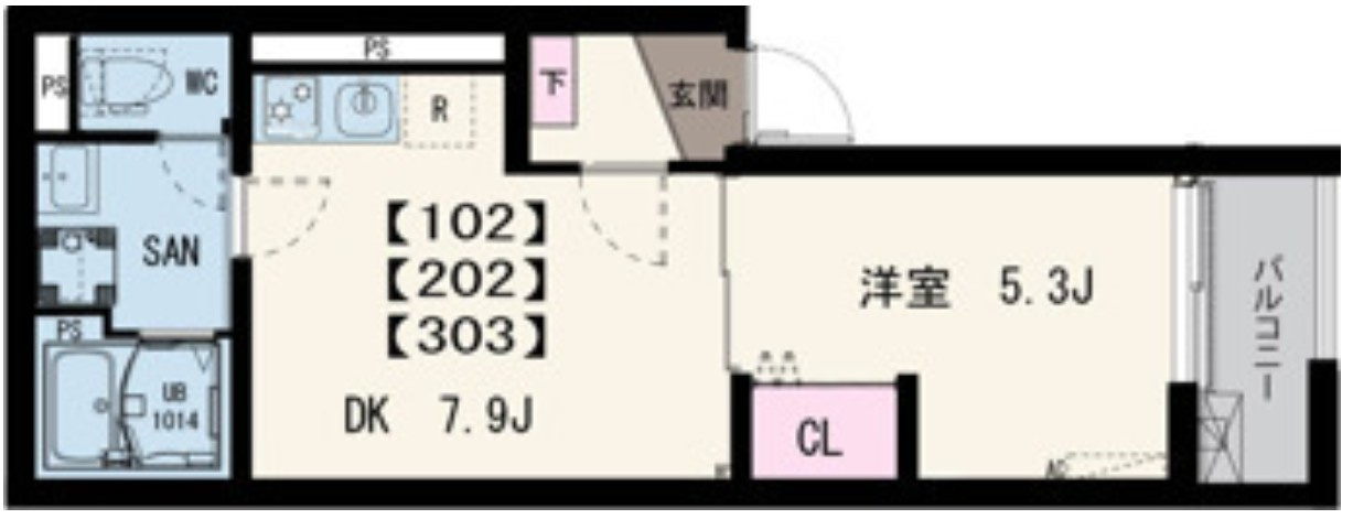 イクシオ小松川の間取り