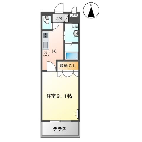 フローラ滑川の間取り