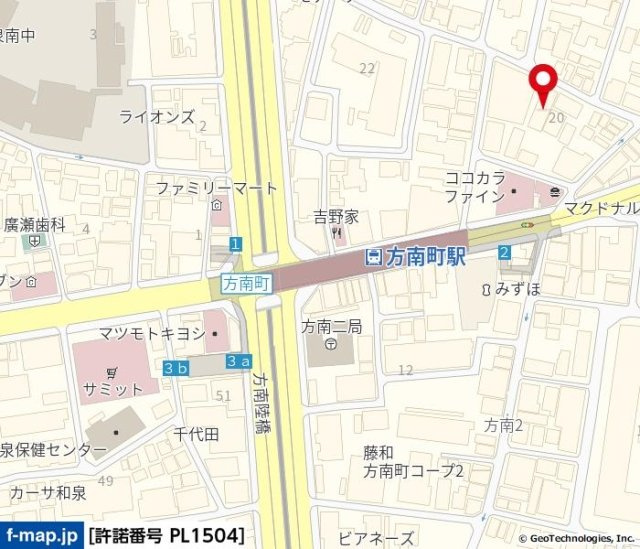ラ・パルフェ・ド・グリシンの地図