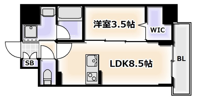 【間取り】 | サザンクレストなんば南
