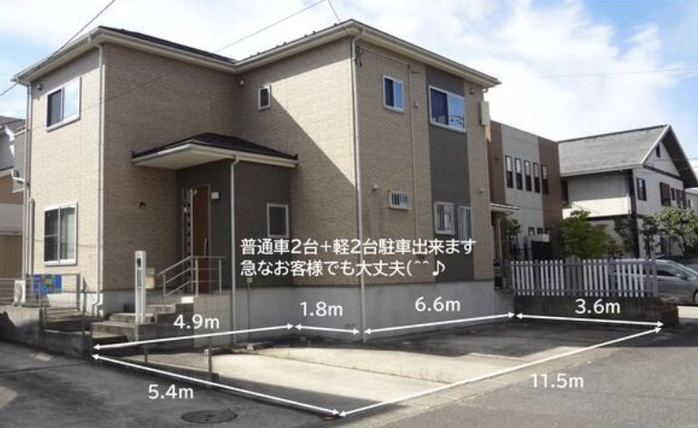 郡山市 富田町字下亀田（郡山駅） 2階建 ４ＬＤＫの駐車場