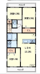スプランドゥール富浜の間取り