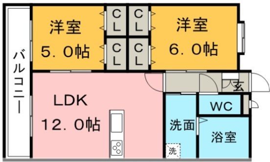キャッスルコートの間取り