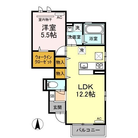 チェーロ　セレーナ　A棟の間取り