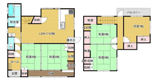 【間取り】 | 鳥取市気高町宝木戸建て