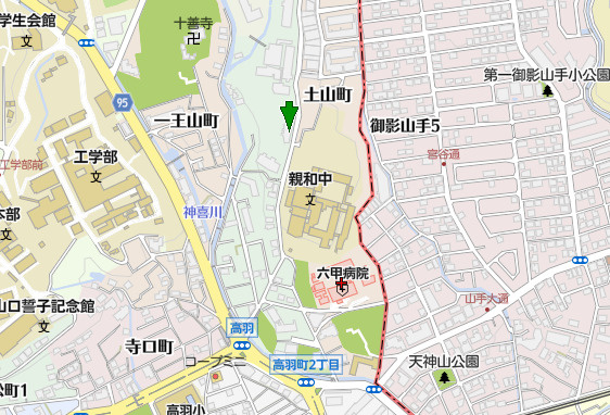藤和六甲桜ヶ丘ホームズの地図