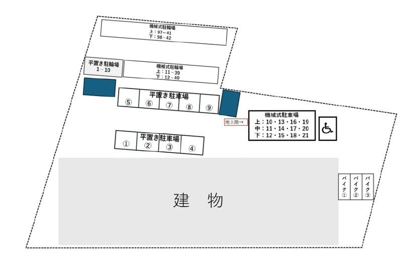 ブランシエスタ新丸子リバーフロントの区画図