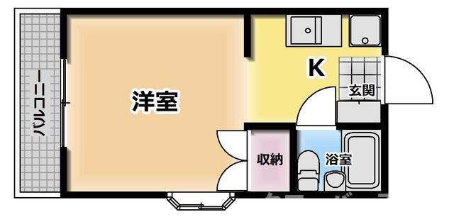 善通寺コーポの間取り