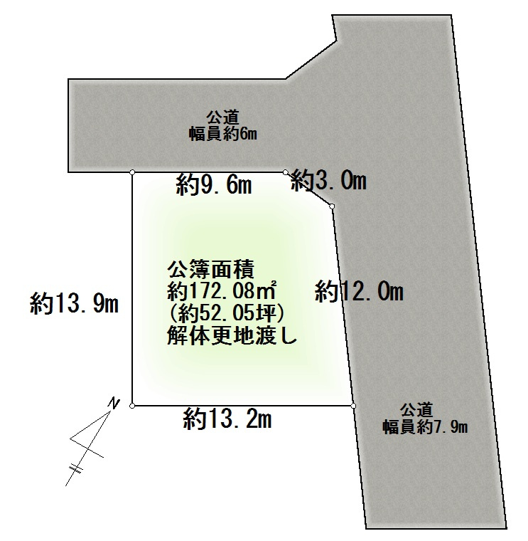 流山市宮園　売地