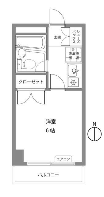 横浜市西区中央１丁目の賃貸マンションの間取り