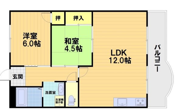 岡崎グランドハイツの間取り