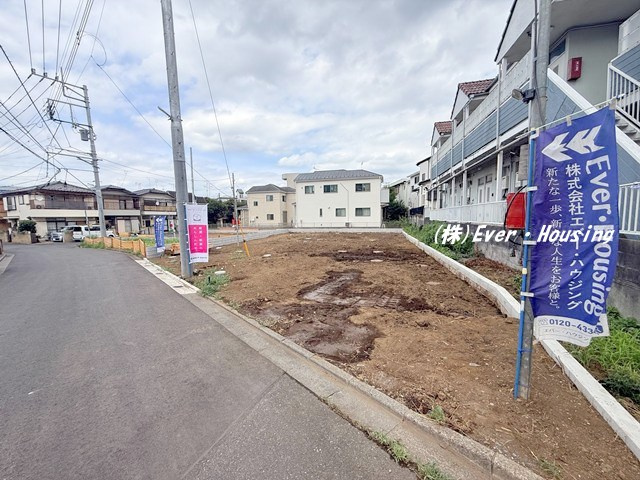 新座市野寺1丁目　新築住宅　全５棟の前面道路含む現地写真