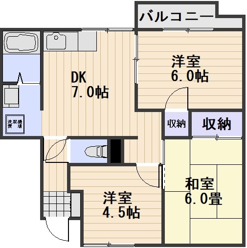 ローゼンハイムＢ棟の間取り