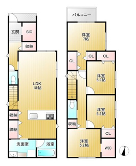 【間取り】 | 高槻市日吉台六番町　新築戸建