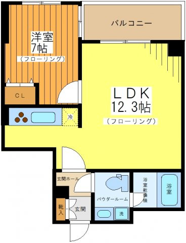 エスティメゾン都立大学の間取り