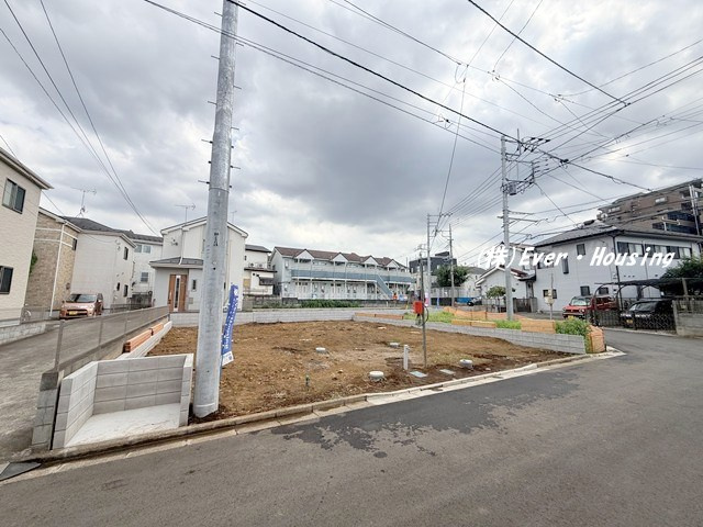 新座市野寺1丁目　新築住宅　全５棟の前面道路含む現地写真