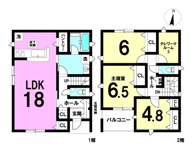 クレイドルガーデン塩冶有原町第1-1　新築戸建の間取り