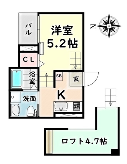 【間取り】 | スプリングフォレスト壱番館【名古屋市賃貸・ロフト付】