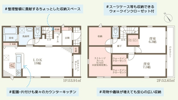 リーブルガーデン枚方市牧野下島町の間取り