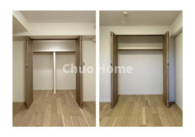 ガーデンプラザ柴又弐番館の収納|居室にはクローゼットを完備し、自由度の高い家具の配置が叶うシンプルな空間です。お子様の成長と必要になる子供部屋を与えるにはぴったりの間取りですね。