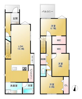 【間取り】 | 高槻市日吉台六番町　新築戸建