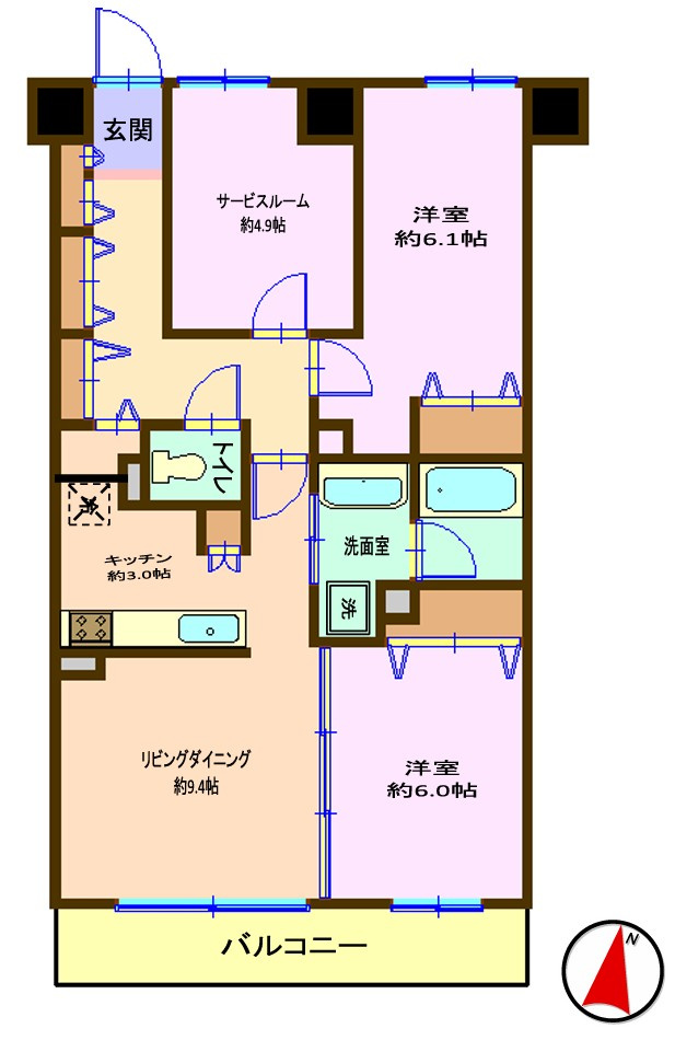 クリオ横浜元町壱番館の間取り