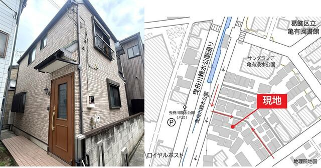 （T017）東京都葛飾区亀有1-15-8戸建のエントランス