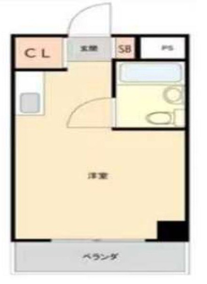 【間取り】 | メゾン・ド・ノア明神町 | 1Kは、キッチンと居室が分かれているため、生活空間にメリハリをつけられますね。料理の臭いが気になりにくく、来客時にもプライベート空間を確保しやすい点が魅力ですね。一人暮らしでも快適な生活を送れますよ。