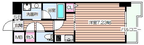【間取り】 | ビエラコート天神橋