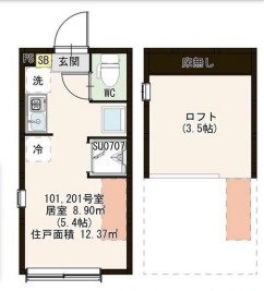 シティガーデン富士見台の間取り