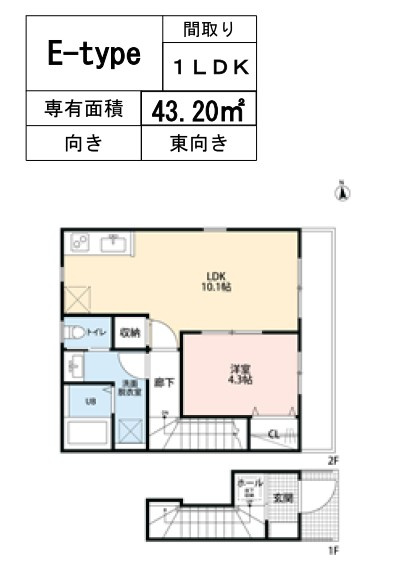 リーブルファイン船橋芝山の間取り