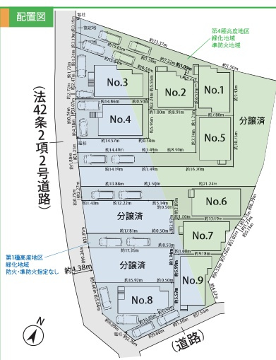泉区新橋町 新築戸建 5号棟 5390万円の区画図