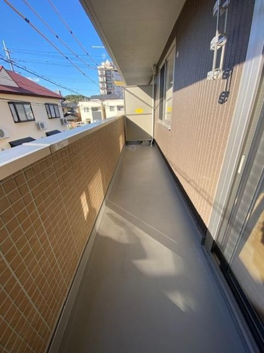 アルシオネ岡山駅西のバルコニー