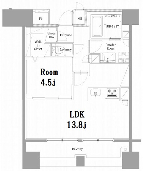 【間取り】 | 新品家具付きマンション下呉服町23(KaGood福岡)