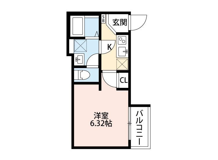 シャトー墨田の間取り|間取りです。