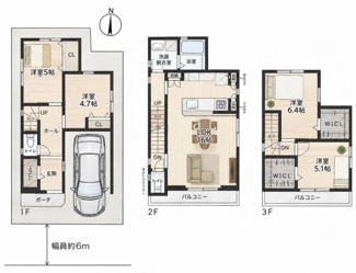 【間取り】 | 西宮市　瓦林町　新築戸建