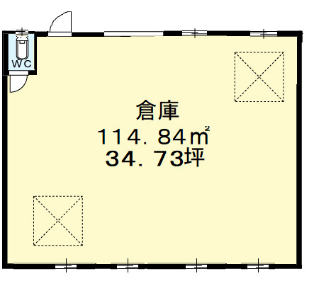 信達牧野倉庫Ｏ２の間取り