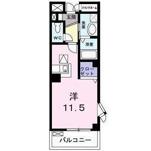 【間取り】 | グリーンヒルズ大澤B(グリーンヒルズオオサワビー)