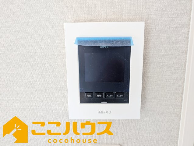 南城市玉城前川　新築戸建て　全2棟　1号棟のセキュリティ|録画機能付きTVインターホン

