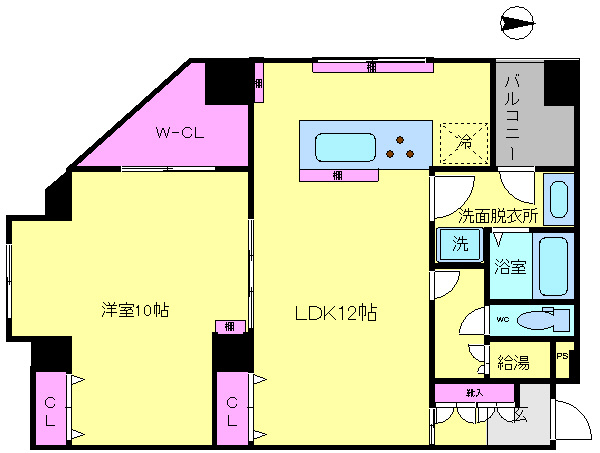 サンライフ堀江の間取り|サンライフ堀江　リノベーションの間取り