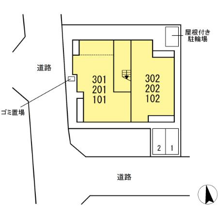 コルザフィオーレの区画図