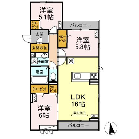 コルザフィオーレの間取り