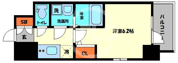 エスリード弁天町クレールの間取り|エスリード弁天町クレール　間取り