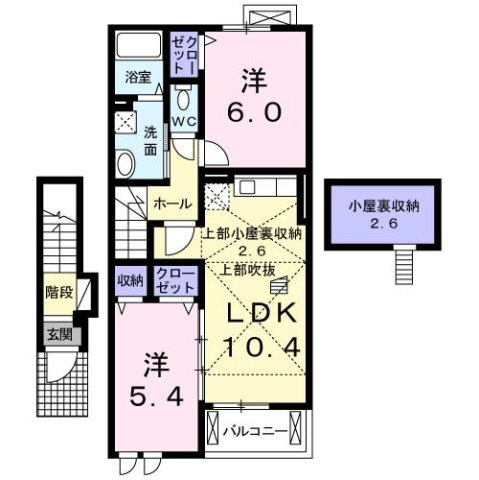 フィオーレ１０の間取り