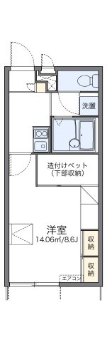 レオパレスリブェールⅡの間取り
