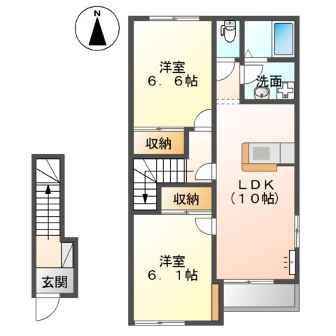 クレスト　フィールドⅡの間取り