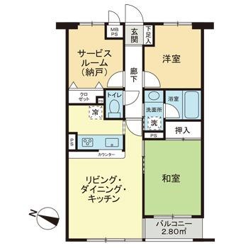 ライオンズマンション春日部一ノ割の間取り